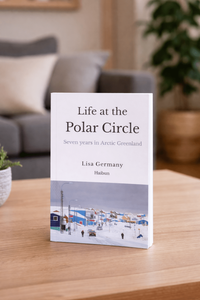 Mocked up cover for Life at the Polar Circle - a book of haibun (haiku + prose)